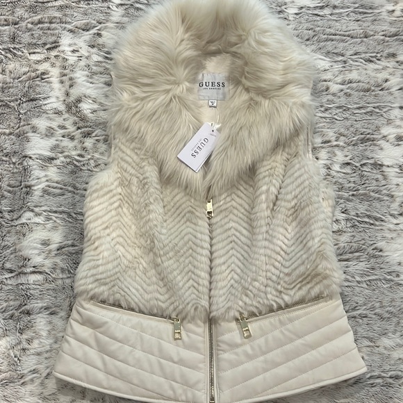 Guess Jackets & Blazers - Guess fur vest